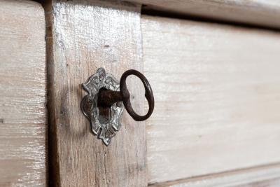 19thC French Painted Fruitwood Buffet