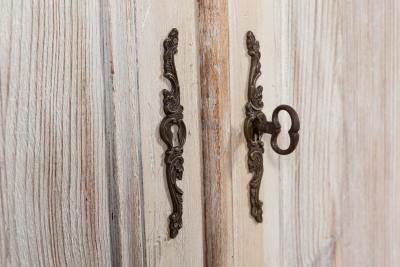19thC French Painted Fruitwood Buffet