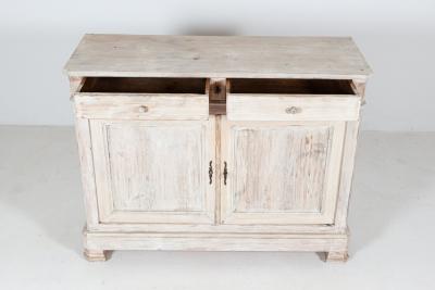 19thC French Painted Fruitwood Buffet