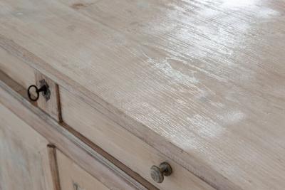 19thC French Painted Fruitwood Buffet