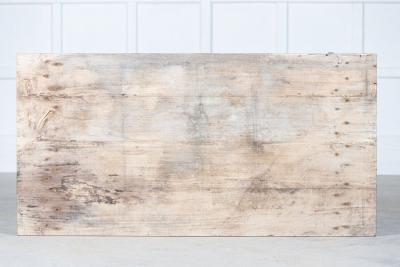 19thC French Painted Green Fruitwood Tavern Table