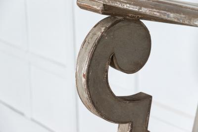 19thC French Painted Shop Table Console
