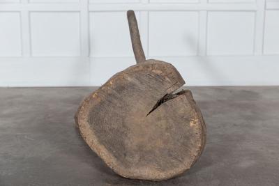 19thC French Provincial Elm Chopping Block Table