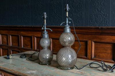 19thC French Seltzer Siphon Lamps