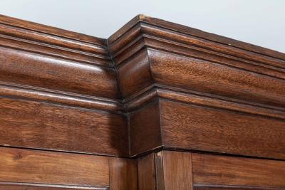 19thC Glazed Mahogany Breakfront Bookcase