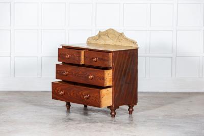 19thC Irish Grained Pine Chest Drawers