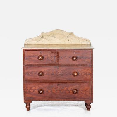 19thC Irish Grained Pine Chest Drawers
