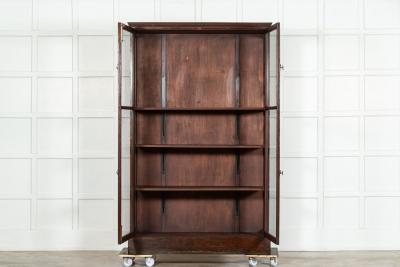 19thC Irish Mahogany Display Cabinet