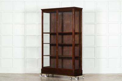 19thC Irish Mahogany Display Cabinet