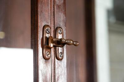 19thC Irish Mahogany Display Cabinet