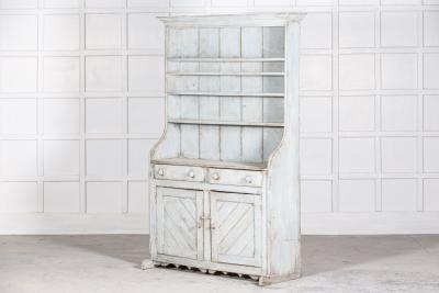 19thC Irish Vernacular Painted Farmhouse Dresser