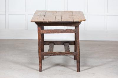 19thC Irish Vernacular Painted Pine Farmhouse Table
