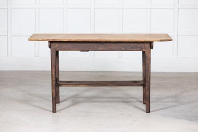 19thC Irish Vernacular Painted Pine Farmhouse Table