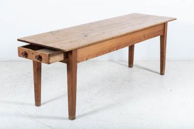 19thC Large English Pine Farmhouse Table