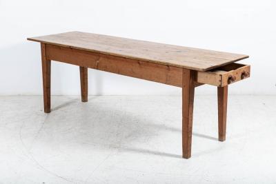 19thC Large English Pine Farmhouse Table