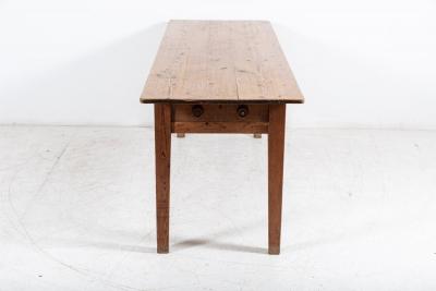 19thC Large English Pine Farmhouse Table