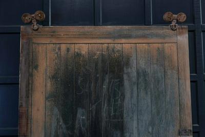 19thC Oversized Sliding Barn Door