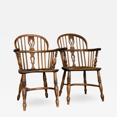 19thC Pair of Windsor Chairs