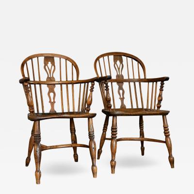 19thC Pair of Windsor Chairs