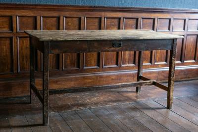 19thC Pine Lancashire Mill Table