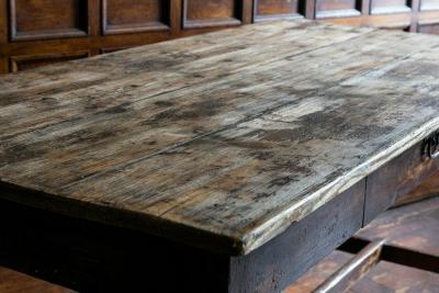 19thC Pine Lancashire Mill Table