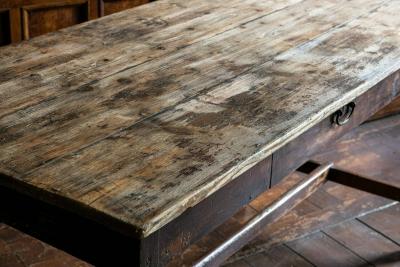 19thC Pine Lancashire Mill Table