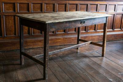 19thC Pine Lancashire Mill Table