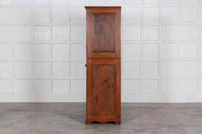 19thC Scottish Grained Arched Pine Housekeepers Cupboard