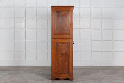 19thC Scottish Grained Arched Pine Housekeepers Cupboard
