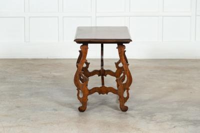 19thC Spanish Walnut Trestle Table