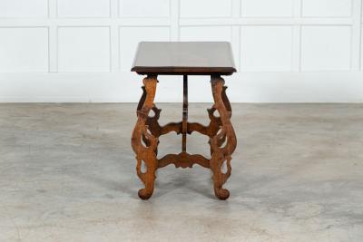 19thC Spanish Walnut Trestle Table