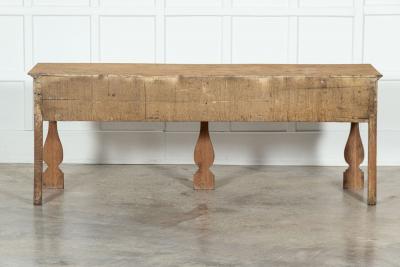 19thC Stripped English Oak Dresser Base