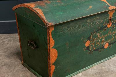 19thC Swedish Marriage Dowry Chest