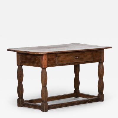 19thC Swedish Provincial Pine Refectory Table