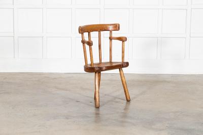 19thC Welsh Ash Elm Vernacular Hedge Chair