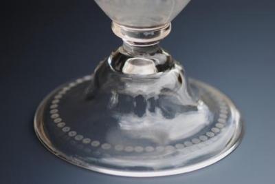 19thc Amphora acid etched claret decanter
