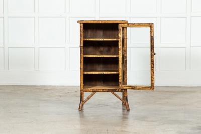 19thc Bamboo Glazed Cabinet