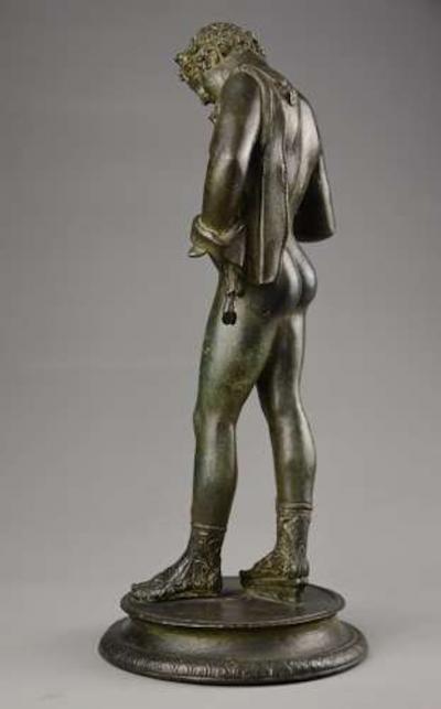 19thc Grand Tour Neapolitan bronze of Narcissus or Bacchus