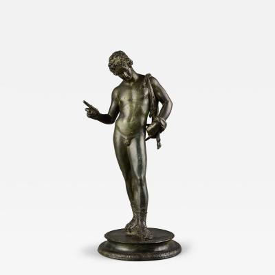 19thc Grand Tour Neapolitan bronze of Narcissus or Bacchus