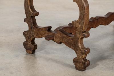 19thc Spanish Oak Trestle Table