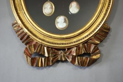 19thc carved gilded hanging display case