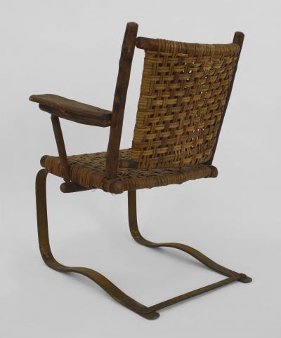 2 American Rustic Old Hickory Bounce Arm Chairs