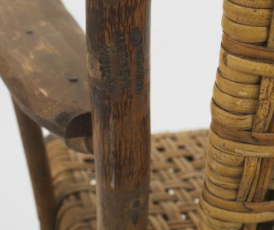 2 American Rustic Old Hickory Bounce Arm Chairs