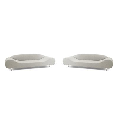 2 Contemporary Gray Sofas