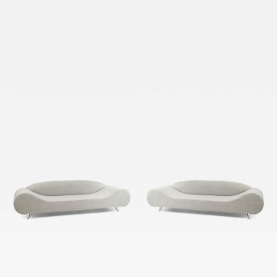 2 Contemporary Gray Sofas