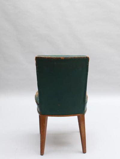 2 Fine French 1930s Oak Side Chairs