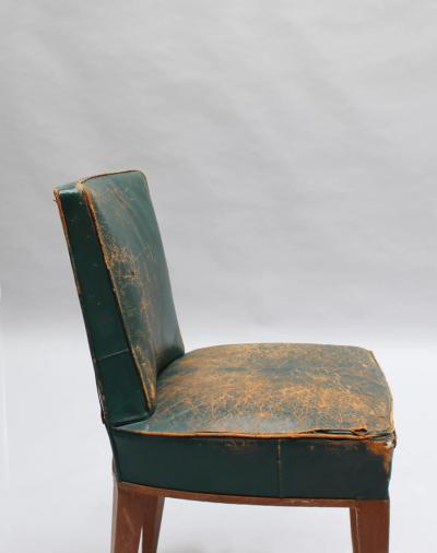 2 Fine French 1930s Oak Side Chairs