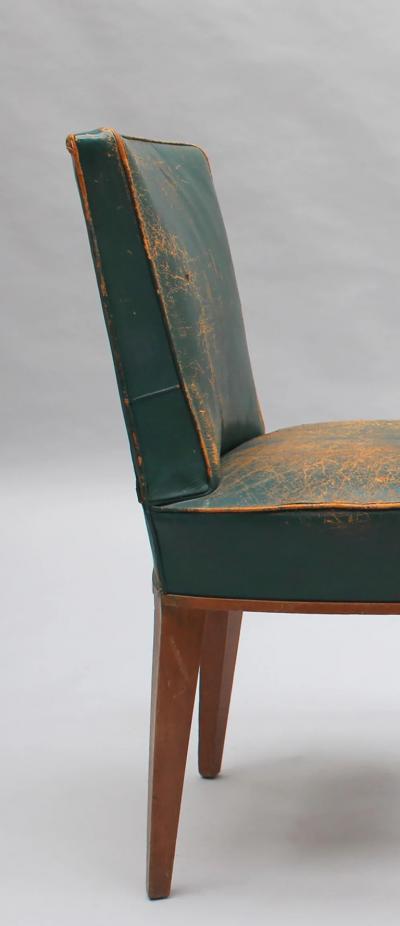 2 Fine French 1930s Oak Side Chairs