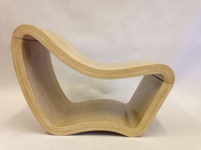 2 Italian Mid Century Modern Minimalist Sculptures Modern Lounge Chairs 1950