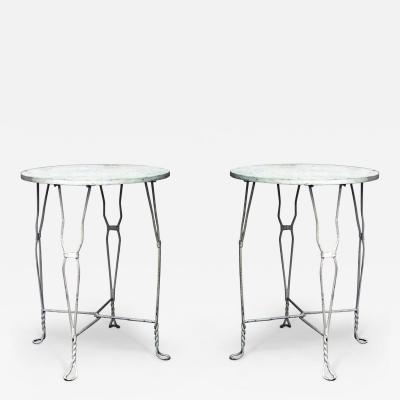 2 Outdoor Victorian Style Wire Caf Tables